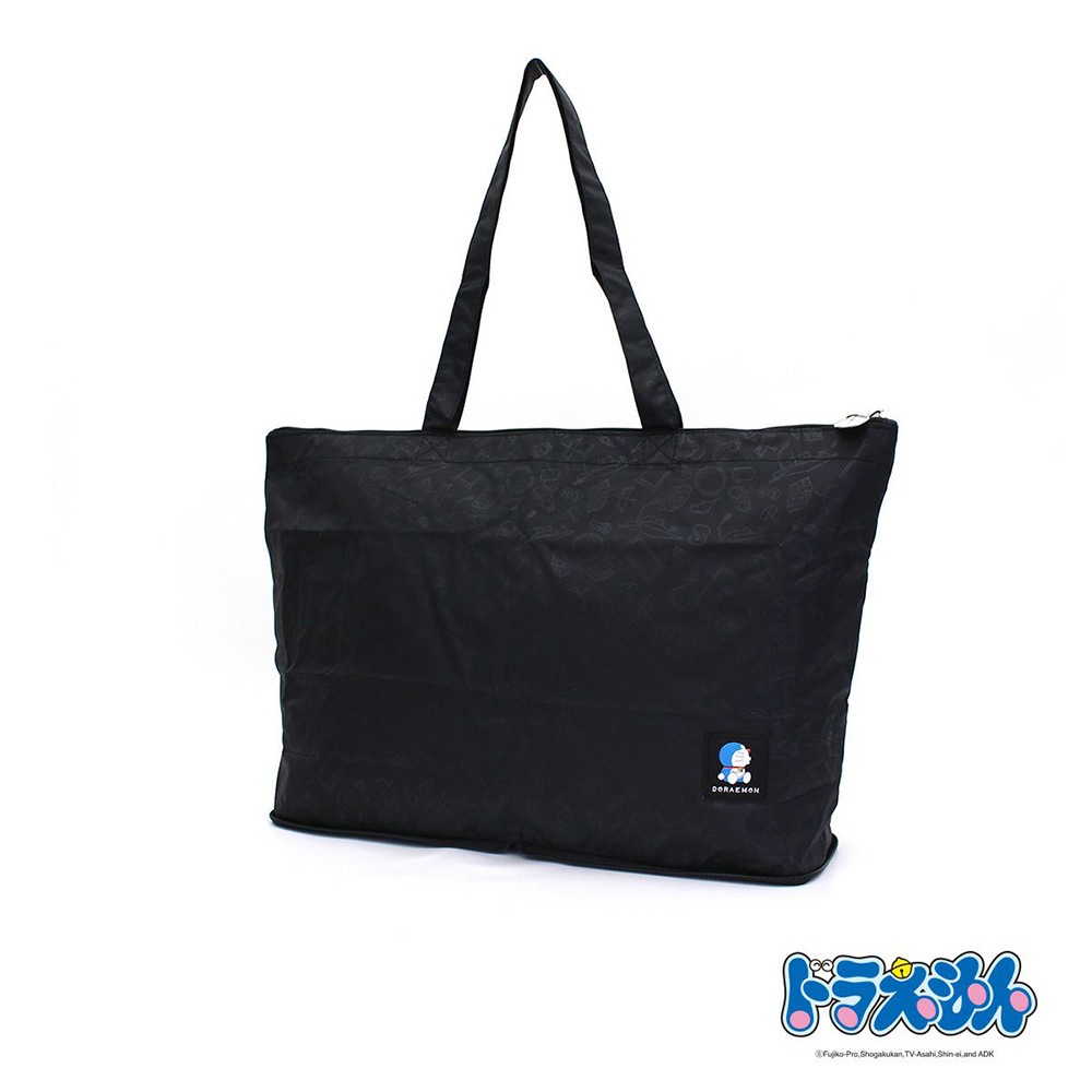 ドラえもん 折りたたみトートバッグ ひみつ道具 ブラック