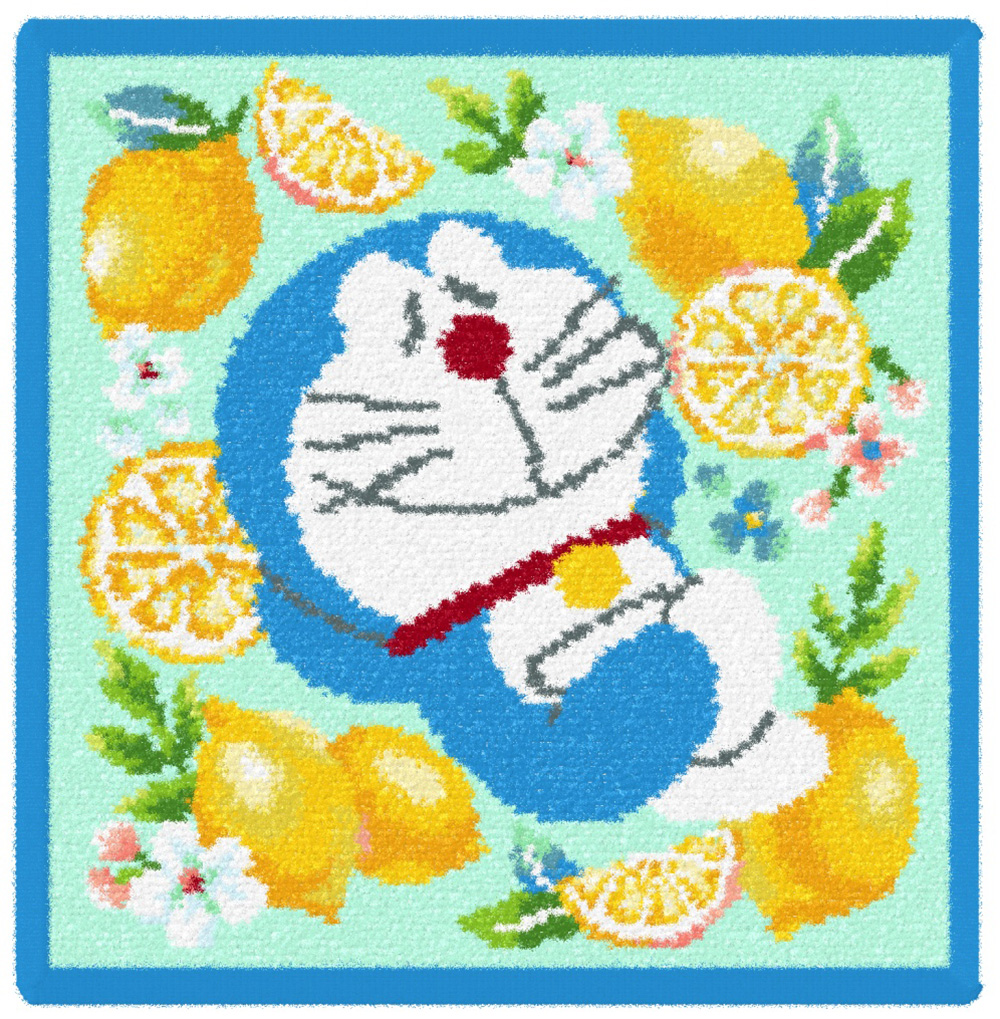 フェイラー ドラえもん シトロン柄ハンカチ