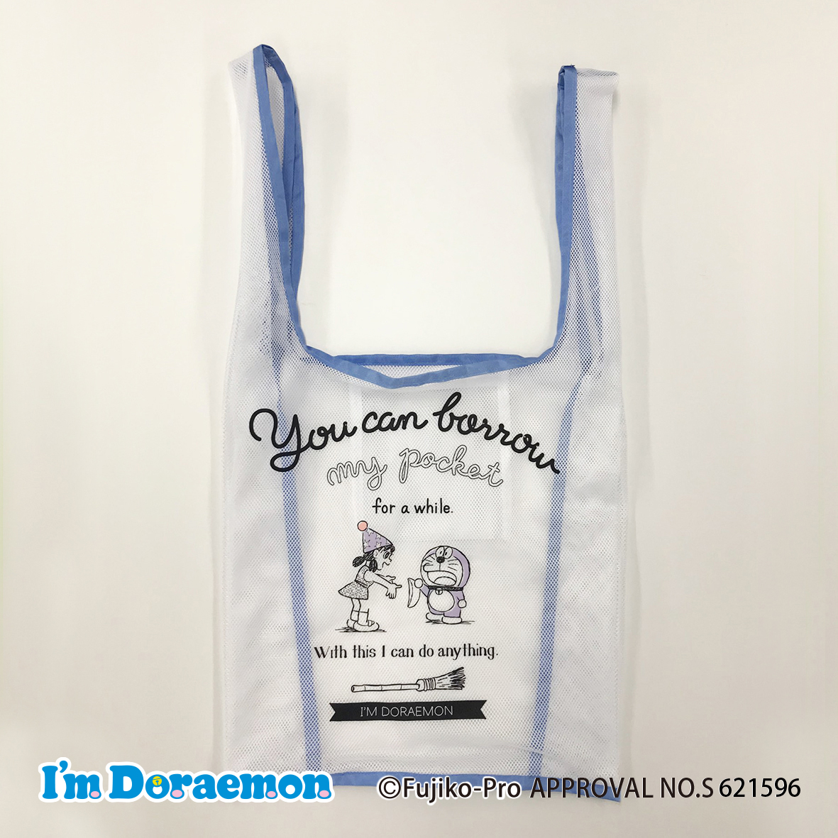ドラえもん I'm Doraemon メッシュエコバッグ(WH)