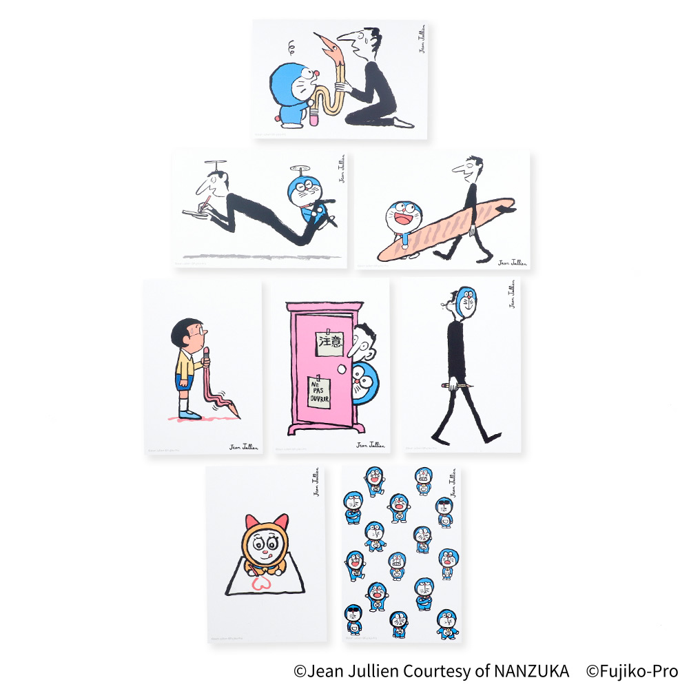 DORAEMON ＆ Jean Jullien ポストカードセット（8枚入り）
