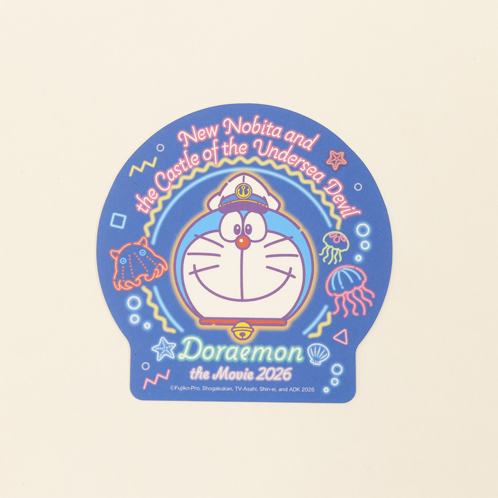 映画ドラえもん 新･のび太の海底鬼岩城 ダイカットステッカーミニ③