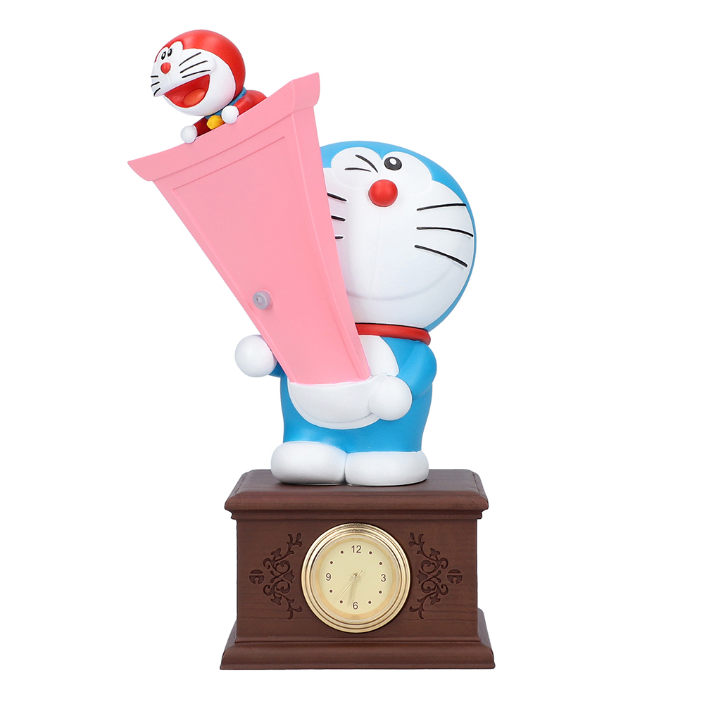 ドラえもんとミニドラえもん 置時計