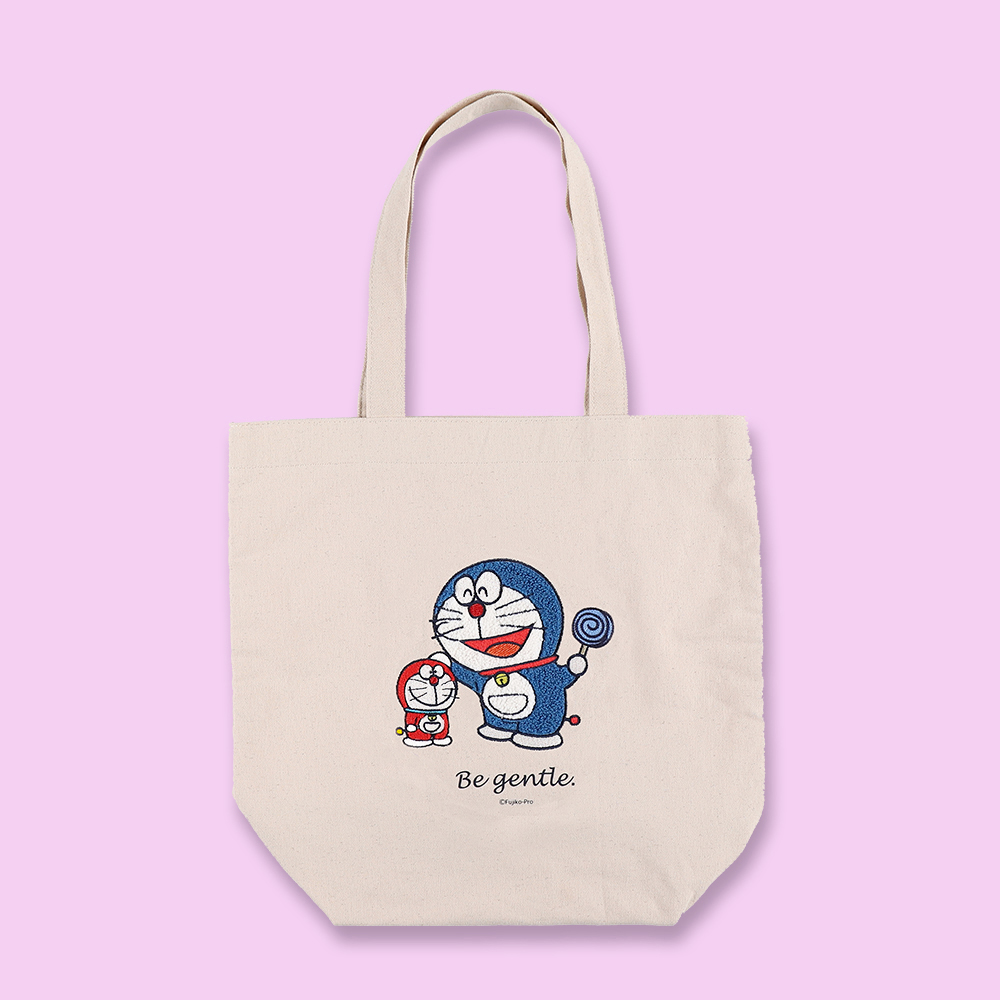 ドラえもん サガラ刺繍トートバッグドラえもんとミニドラえもん