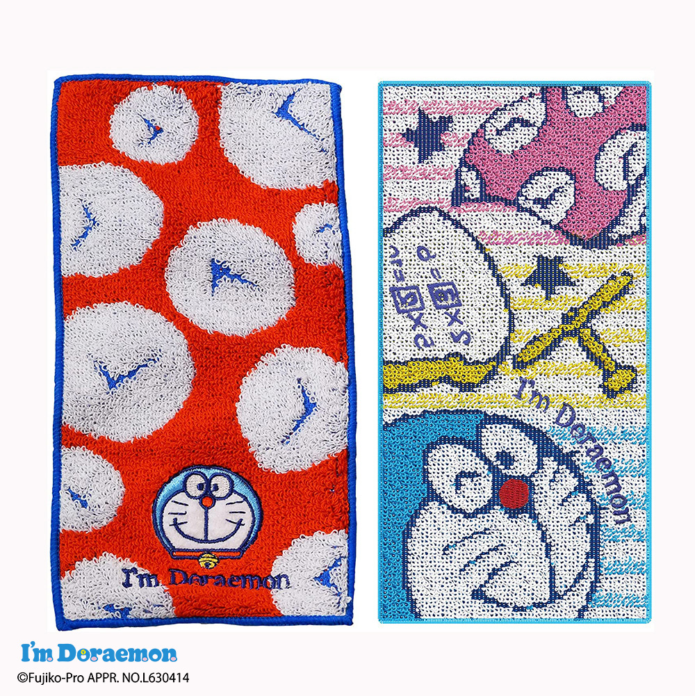 アイムドラえもん ポケットタオル2枚組（いっぱいひみつ道具）