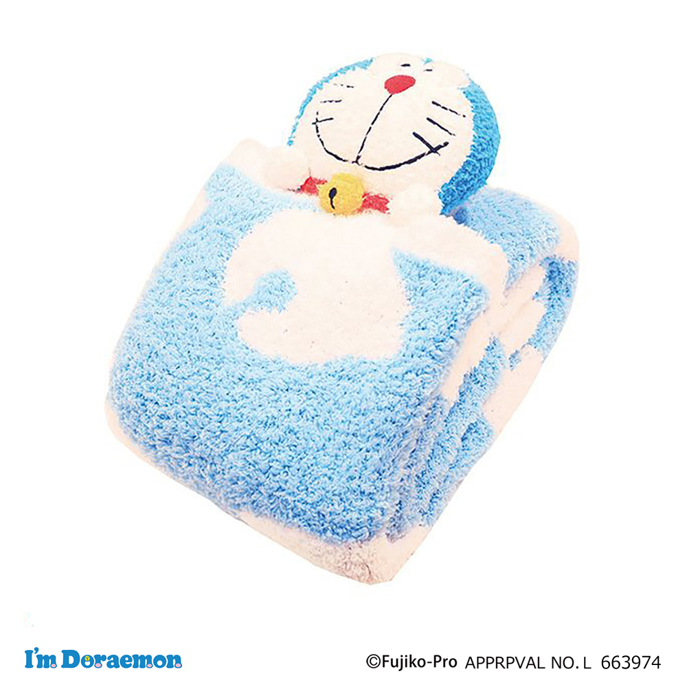 アイムドラえもん「ちょこっとドラえもん」マスコット付きブランケット